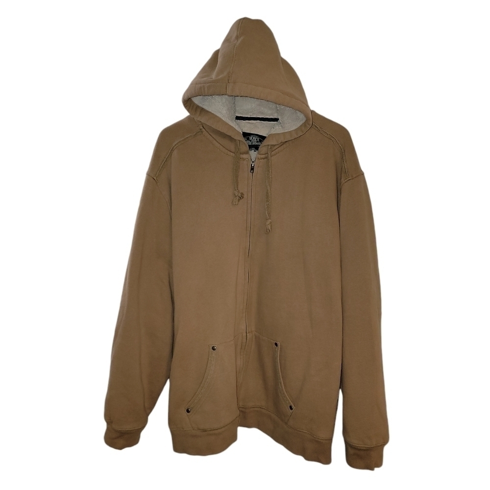 Levi’s durable knit wear size XXL tan zip up jacket super soft fuzzy lining